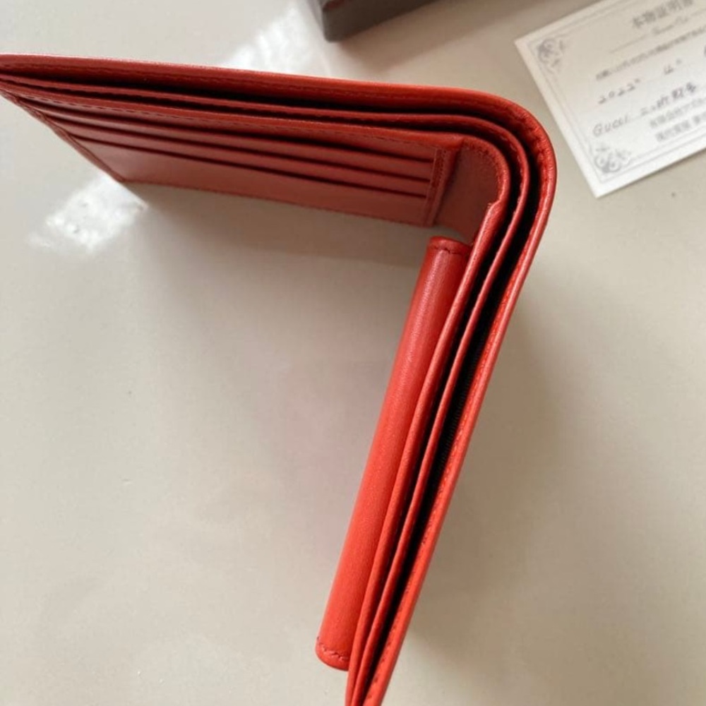 Gucci Red Quilted Leather Card & Key Wallet - Picture 7 of 7